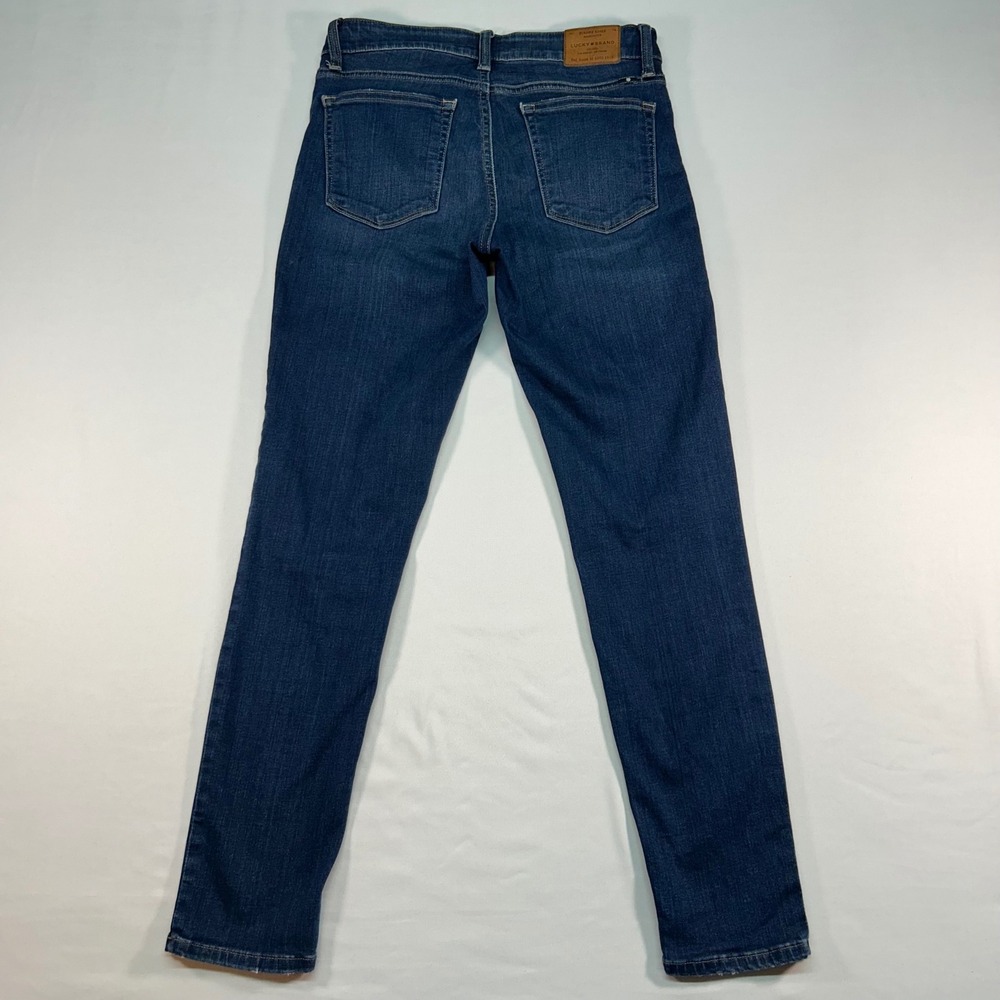 Lucky Brand Ava Skinny Jeans Women 4/27 Dark Wash Denim Mid Rise Stretch 7W12866 - Picture 6 of 7